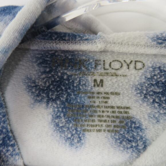 Urban Outfitters Blue Pink Floyd Tie Dye Cropped Hoodie Sweatshirt Medium - Picture 4 of 5